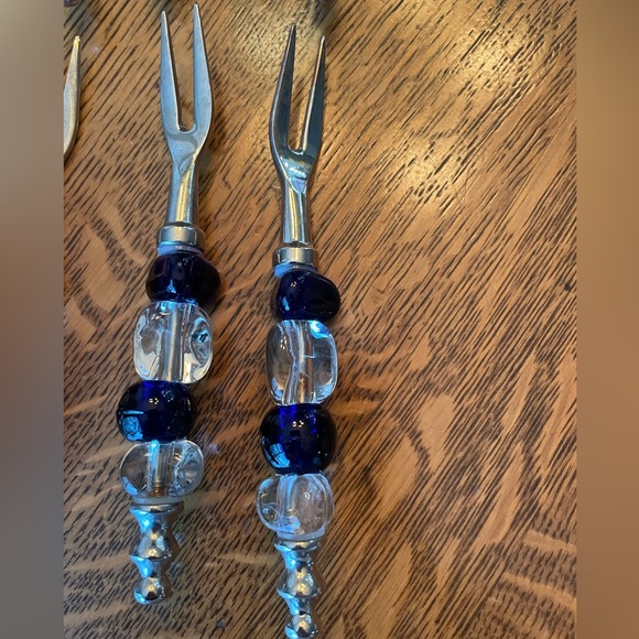 Set of 8 silver cocktail forks **** - Picture 6 of 6